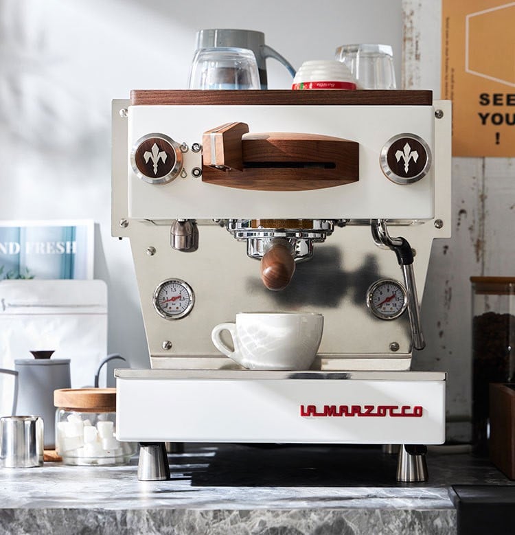Walnut Wood Kit for La Marzocco Linea Mini Integrated Timer