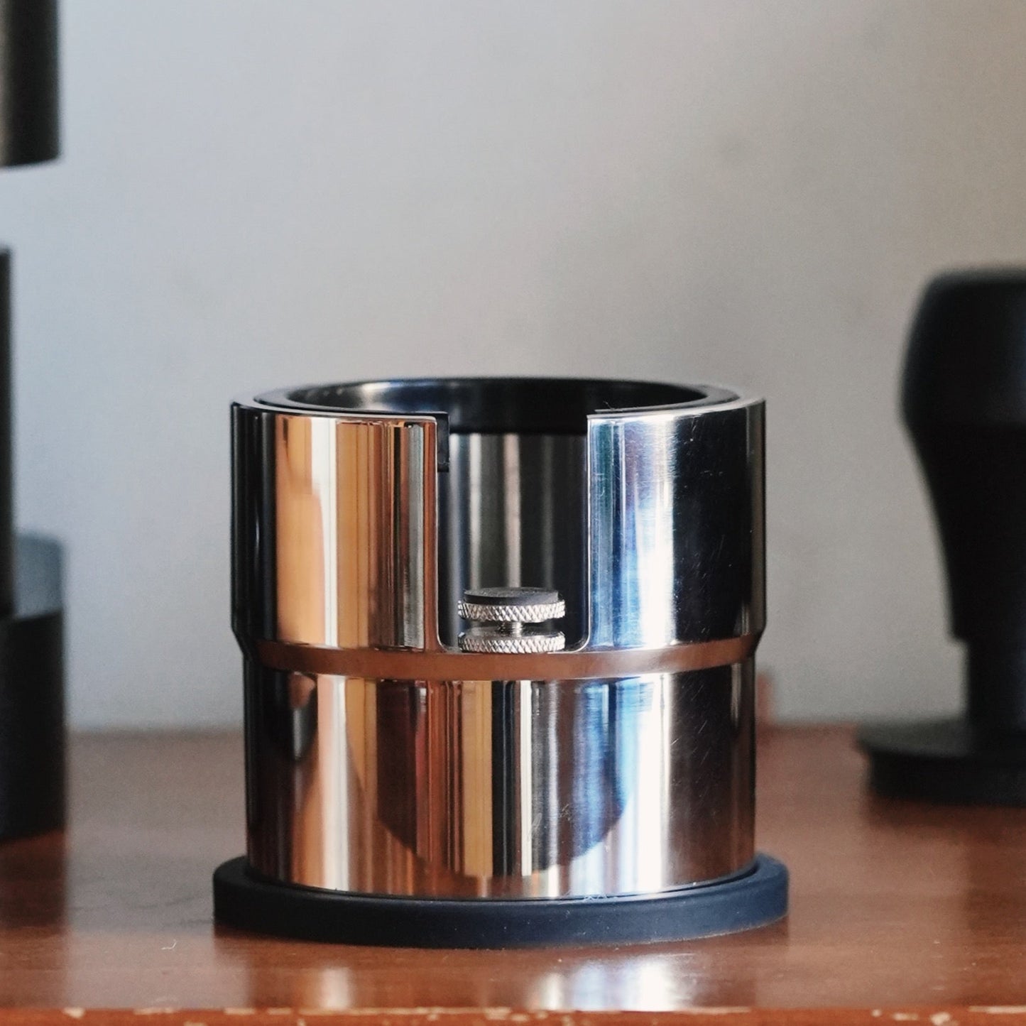 Metal Espresso Tamper Stand Stainless Steel Portafilter Tamping Tamp Station / Stand / Holder
