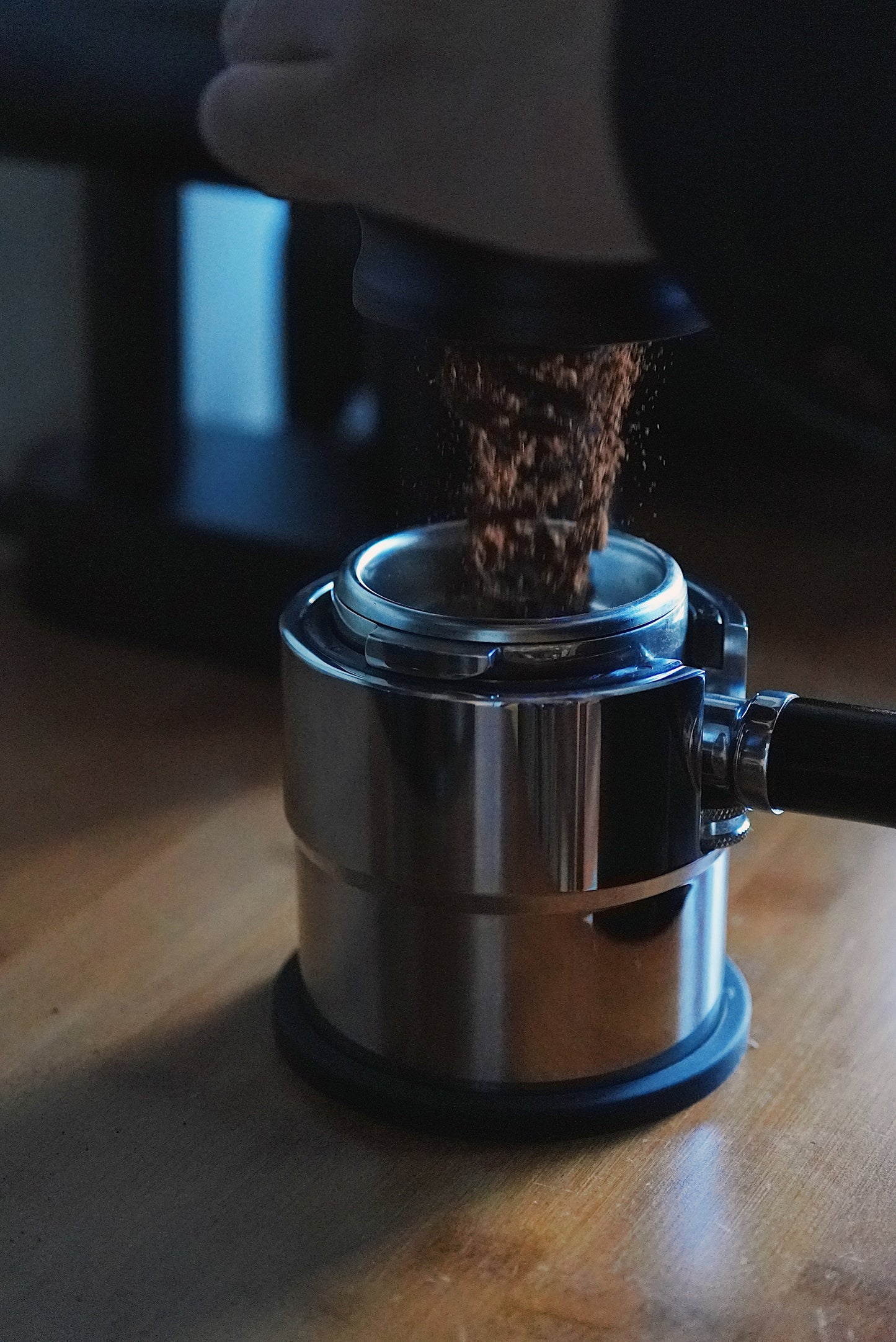 Metal Espresso Tamper Stand Stainless Steel Portafilter Tamping Tamp Station / Stand / Holder