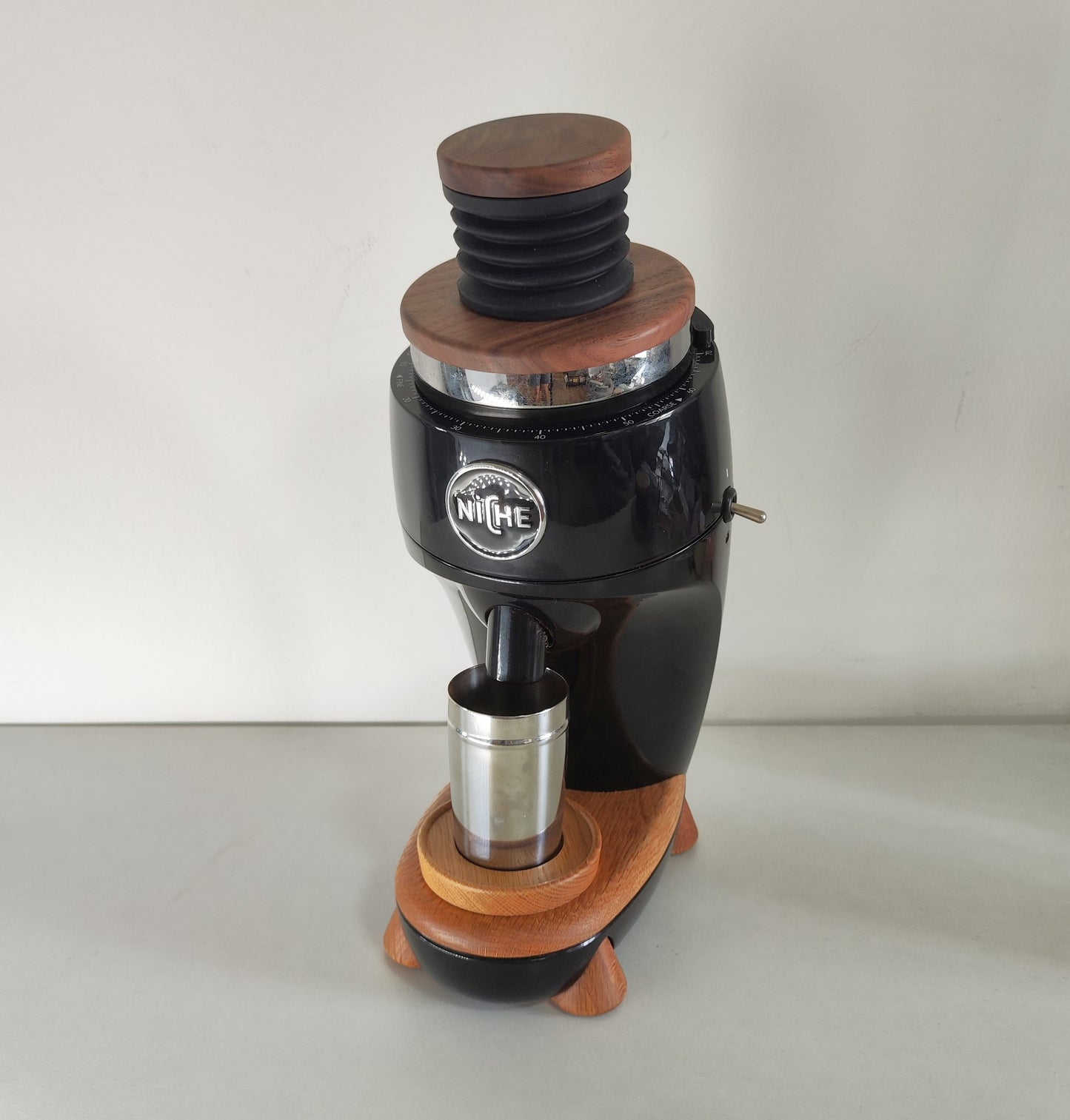 Niche Duo Oak Walnut Bellows Lid Press Air Blower