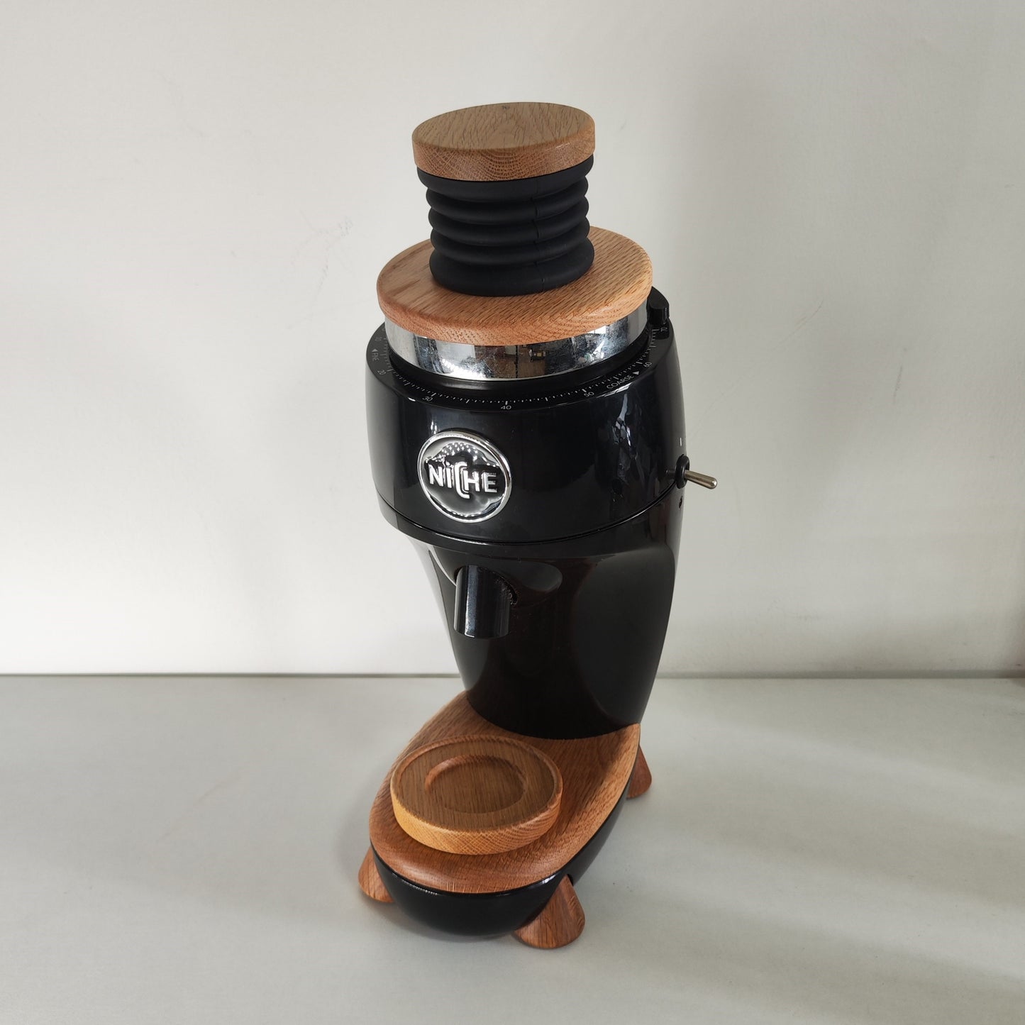 Niche Duo Oak Walnut Bellows Lid Press Air Blower