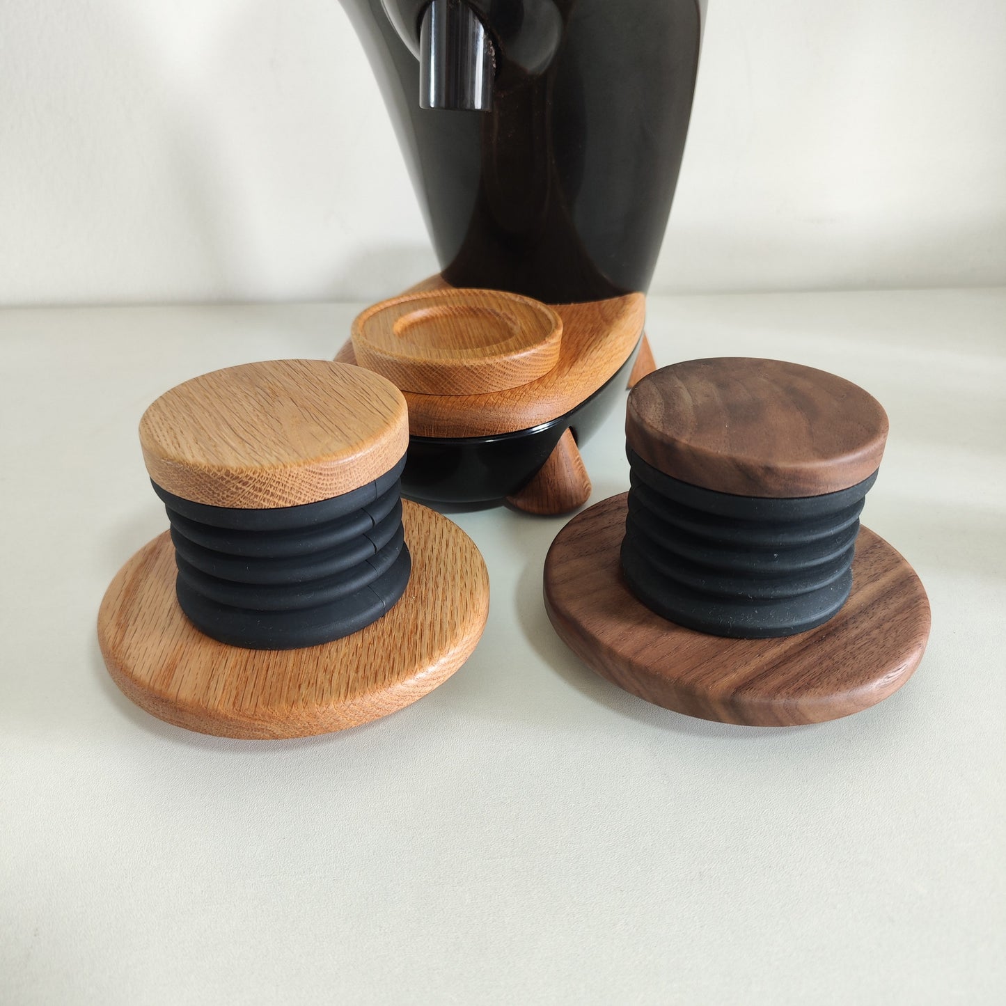 Niche Duo Oak Walnut Bellows Lid Press Air Blower