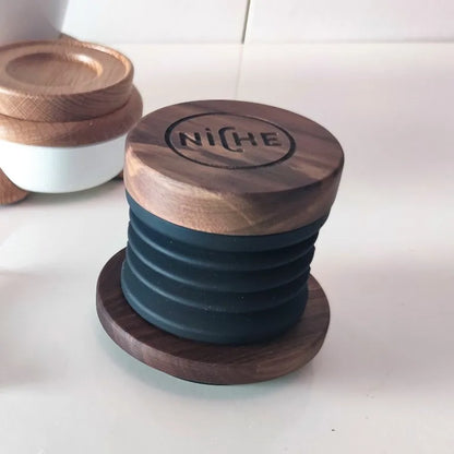 Niche Zero Oak Walnut Bellows Lid Press Air Blower