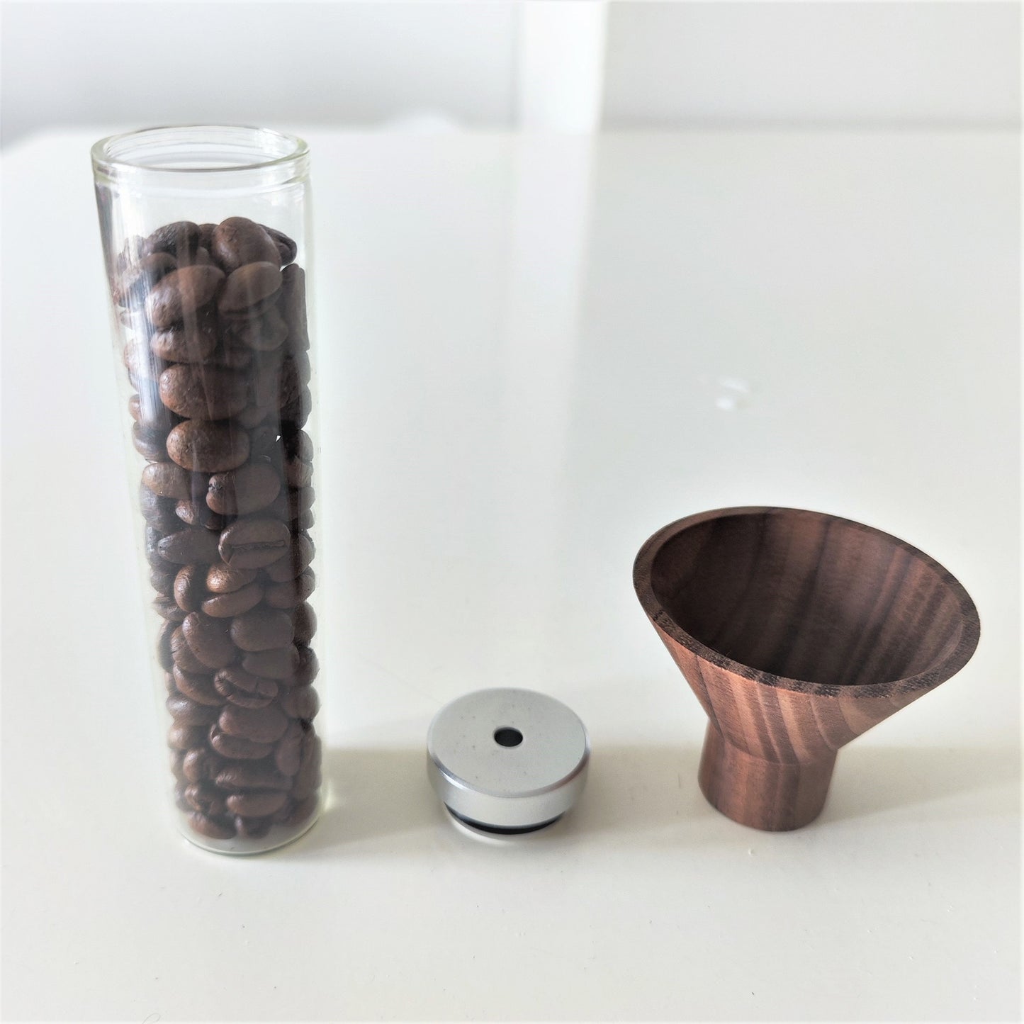 Wood Funnel for Coffee Bean Storage / Kitchen / Home Living