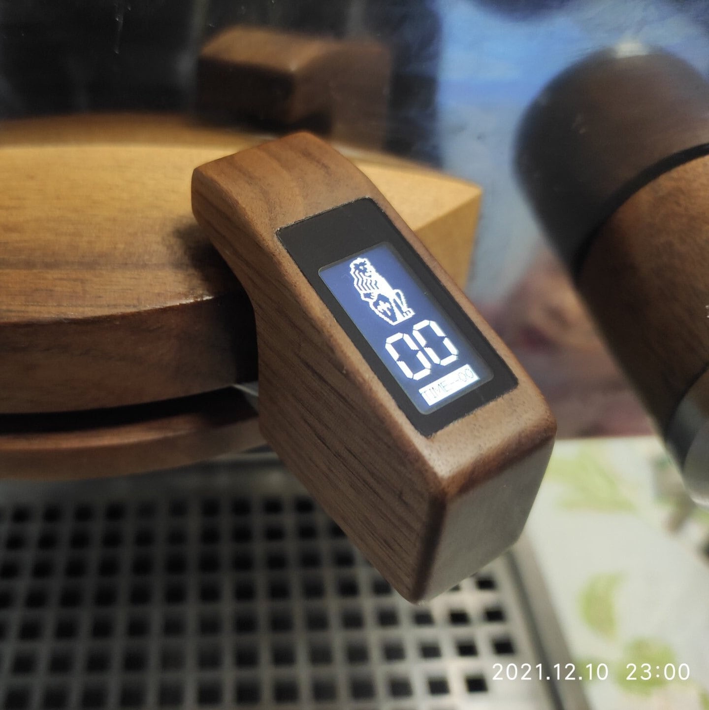 Walnut Wood Kit for La Marzocco Linea Mini Integrated Timer