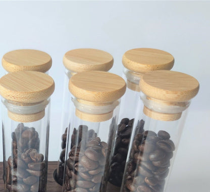 Walnut Caddy 20g Coffee Beans Storage / Tube/ Cellar / Vial / Vault Single Dosing