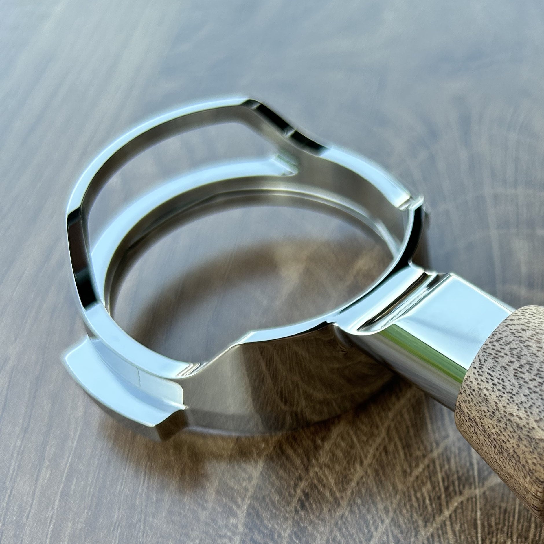 58MM Hollowed-Out Bottomless Portafilter Head for La Marzocco Mini