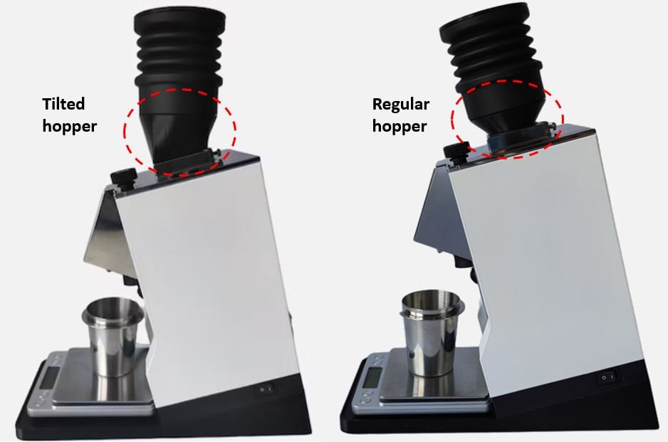 Incline Stand Tilt Base Incline Hopper Silicone Bellows for Eureka Mignon Single Dose Zero Retention